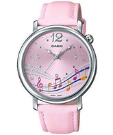 Casio, Women's Watch Fashion Collection Analog, Pink Dial Pink Leather Band, LTP-E123L-4ADF